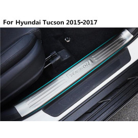 Накладки на пороги Hyundai Tucson 2017 верхние